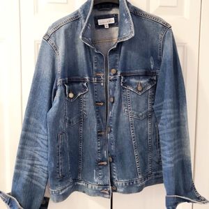 LOFT Distressed Jean Jacket